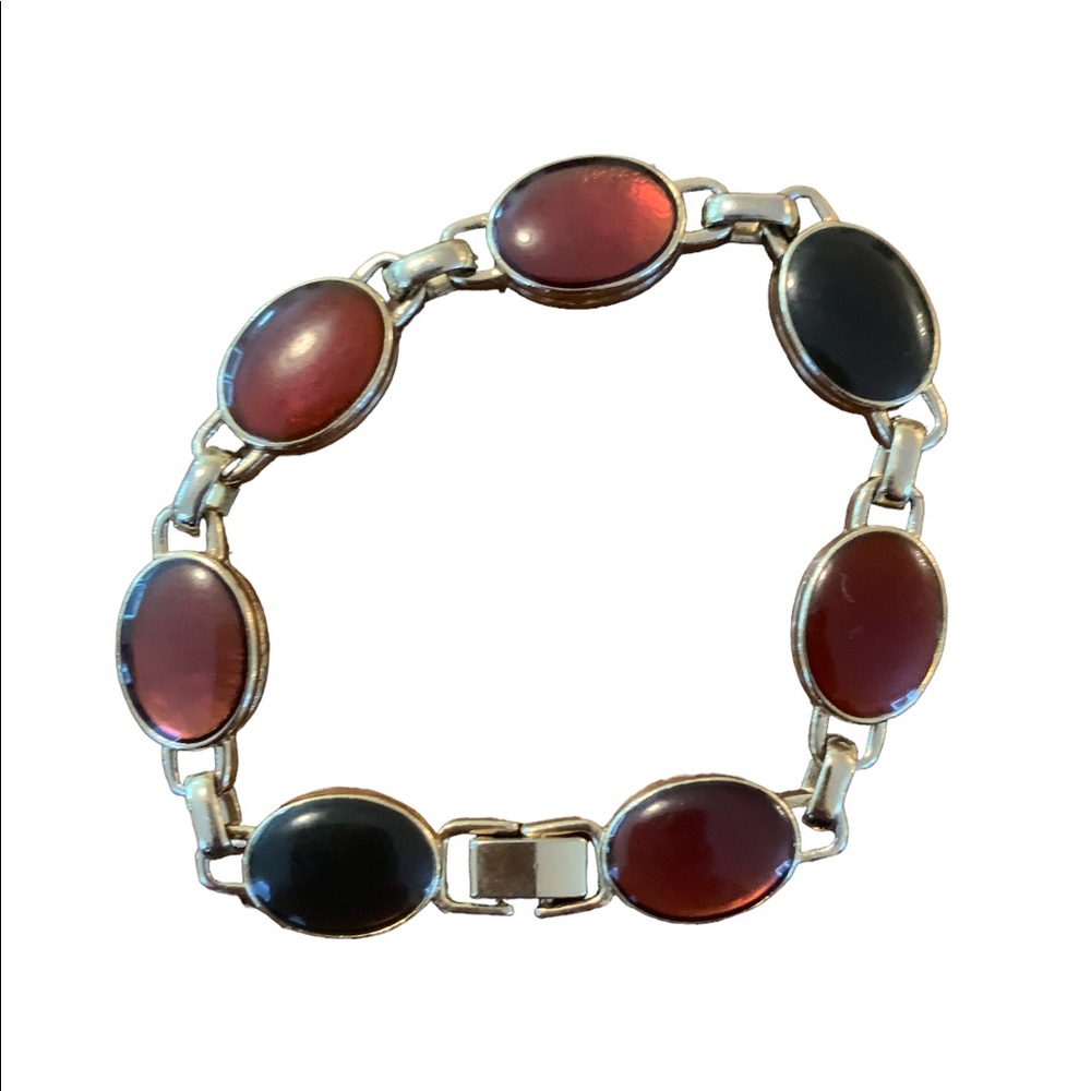 Vintage Liz Claiborne Gold Link Enamel Bracelet